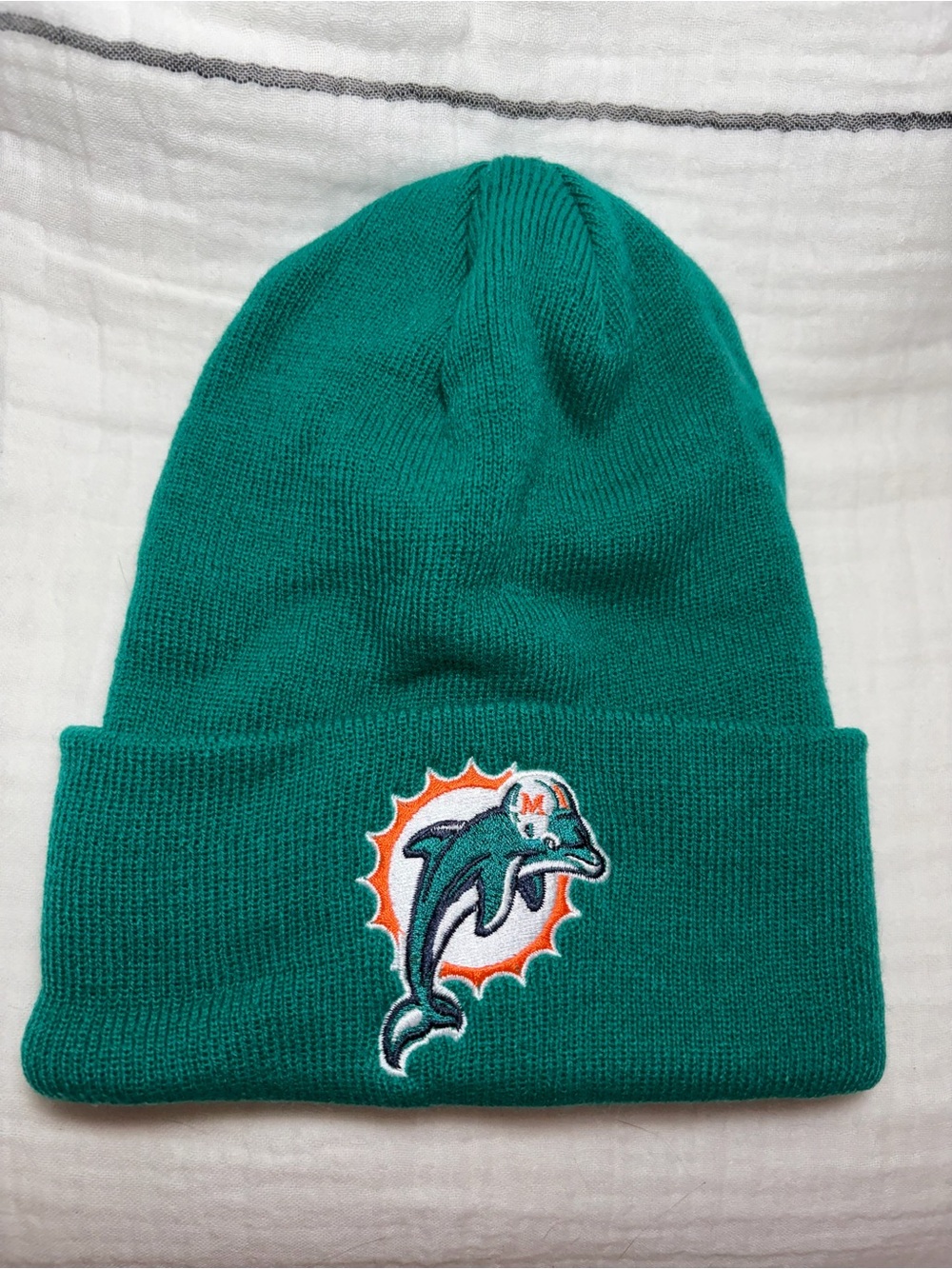 Miami Dolphins Knit Beanie Hat Reebok NFL